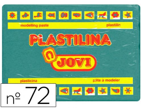 Plasticina jovi 72 350 gr verde escuro , Jovi , 22158 , 8412027007337